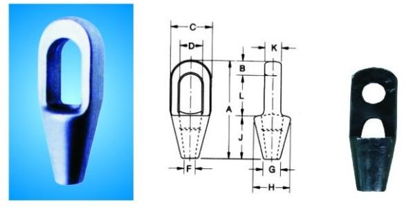 巴氏合金閉式澆鑄索具