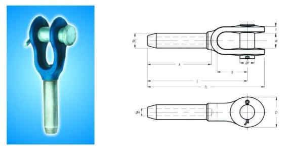 鍛壓碳鋼開式壓制索具